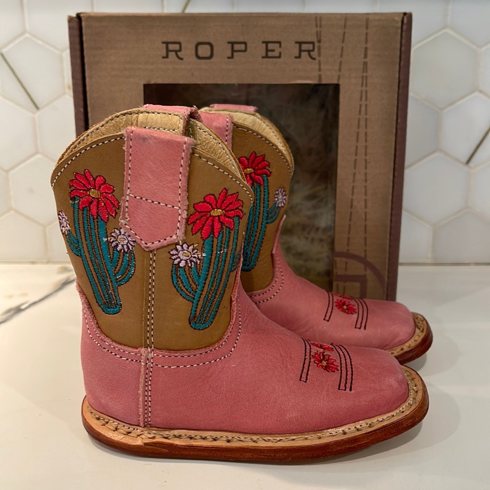 Toddler Pink Cowgirl Boots